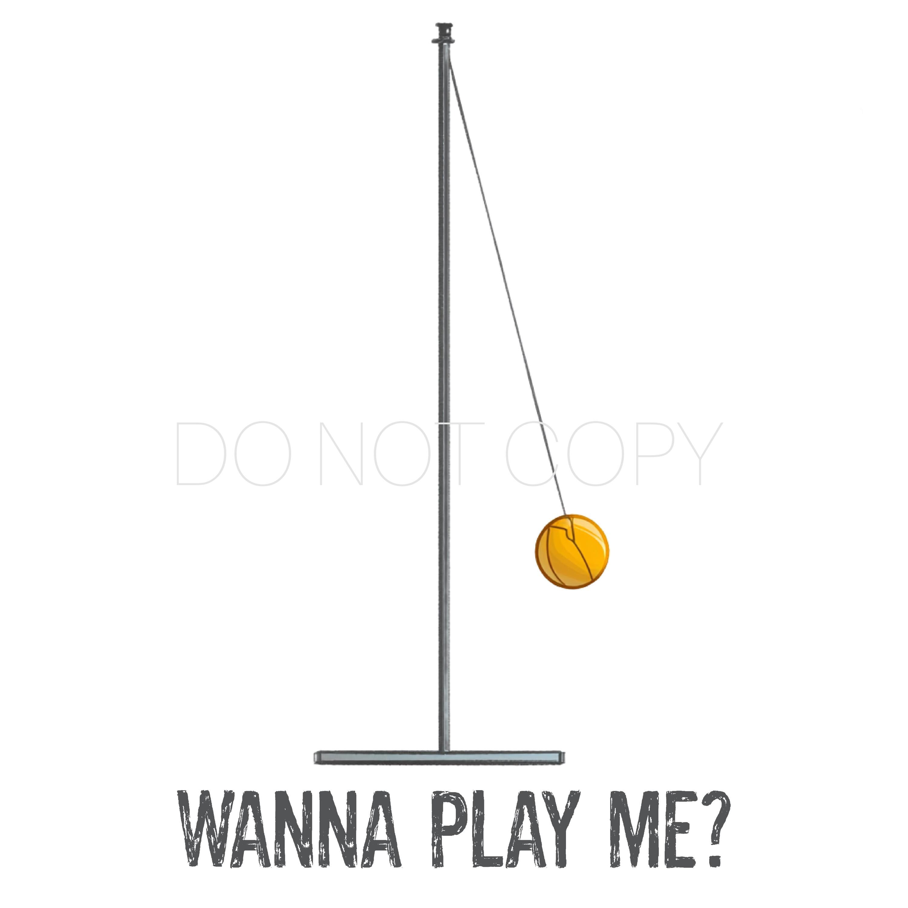 遊んでみませんか？テザーボール PNGデジタルダウンロードファイル