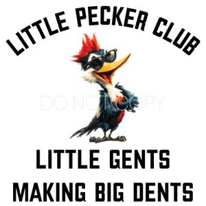 Little Pecker Club PNG Digital Download File