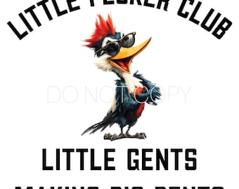 Little Pecker Club PNG Digital Download File