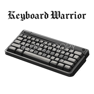 キーボード ウォリアー PNG デジタル ダウンロード ファイル