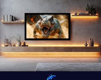 TV Art Tyrannosaurus Rex Image - JPEG Digital Download File