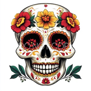 Calaveras Schädel - Tag der Toten PNG Digital Download Datei