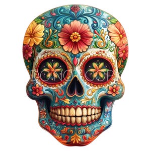 Calaveras Schädel - Tag der Toten PNG Digital Download Datei
