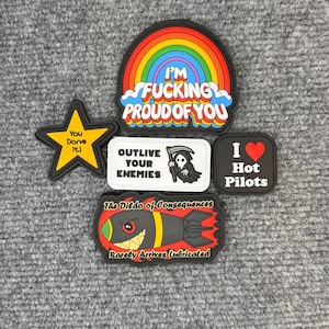 Sticker Patches PVC Morale Patch, Velcro Backed (3&quot;)