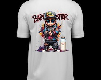 BabyGangster custom logo t-shirt white