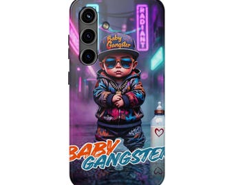 Baby Gangster streetwear baby illustration Phone Case | tough phone case