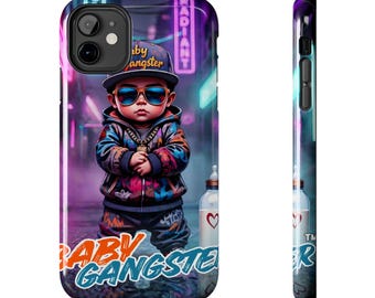 Baby Gangster Phone Case | Cool Neon Street Art Infant Character