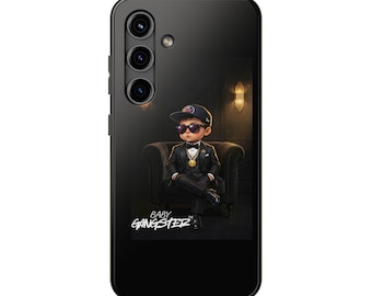 Baby Gangster illustration Andriod phone case | Cute mobster kid phone case