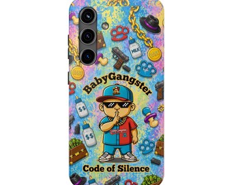 Baby Gangster Code of Silence Tough Andriod Phone Case | Cute Gangster Baby Design