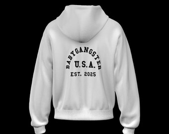 BabyGangster 3D silicone logo hoodie sweatshirt