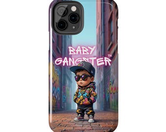 Baby Gangster Iphone Phone Case | Urban Graffiti Kid Character, Protective Tough Case