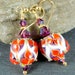 see more listings in the Floral Lampwork Earrings section