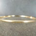 3mm Wide Gold Filled Bangle Bracelet, 14K Yellow Gold Filled, Half Round Domed Bracelet, Simple Classic Everyday Jewelry, Stacking