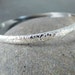 Nature Inspired Bangle, Flower & Leaf Pattern Stacking Bracelet, 4mm Wide Sterling Silver Bracelet, Boho Jewelry, Patterned Bangle Bracelet