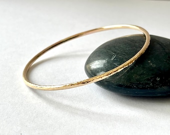 14k Gold-filled Smooth Wire Bangle Bracelet 14k Gold-filled Smooth Wire Bangle Bracelet