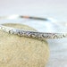 Patterned Sterling Silver Bangle Bracelet, Vine & Leaf Nature Inspired Bracelet, Simple Stacking Bracelet, Minimalist Jewelry, Victorian