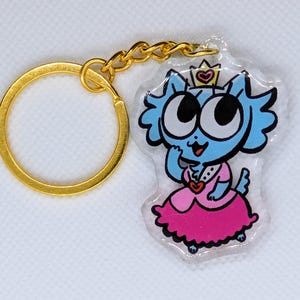 Large Princess Marlin Kitty Keychain and Purse Charm