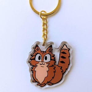 Norwegian Forest Cat Keychain and Purse Charm