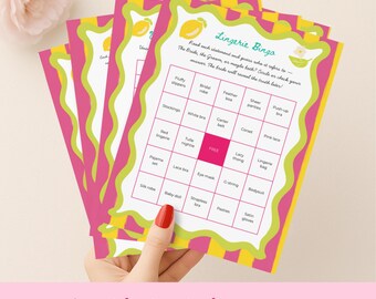 Citroenbruiloftspelbundel, bewerkbare afdrukbare leuke spelletjes voor zomerfeesten, activiteiten met citrusthema