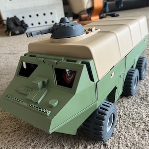 Custom fan built 1/12th scale Amphibious Personnel Carrier (APC). fit for 1/12 scale figures like classified GI Joe and Valavers.