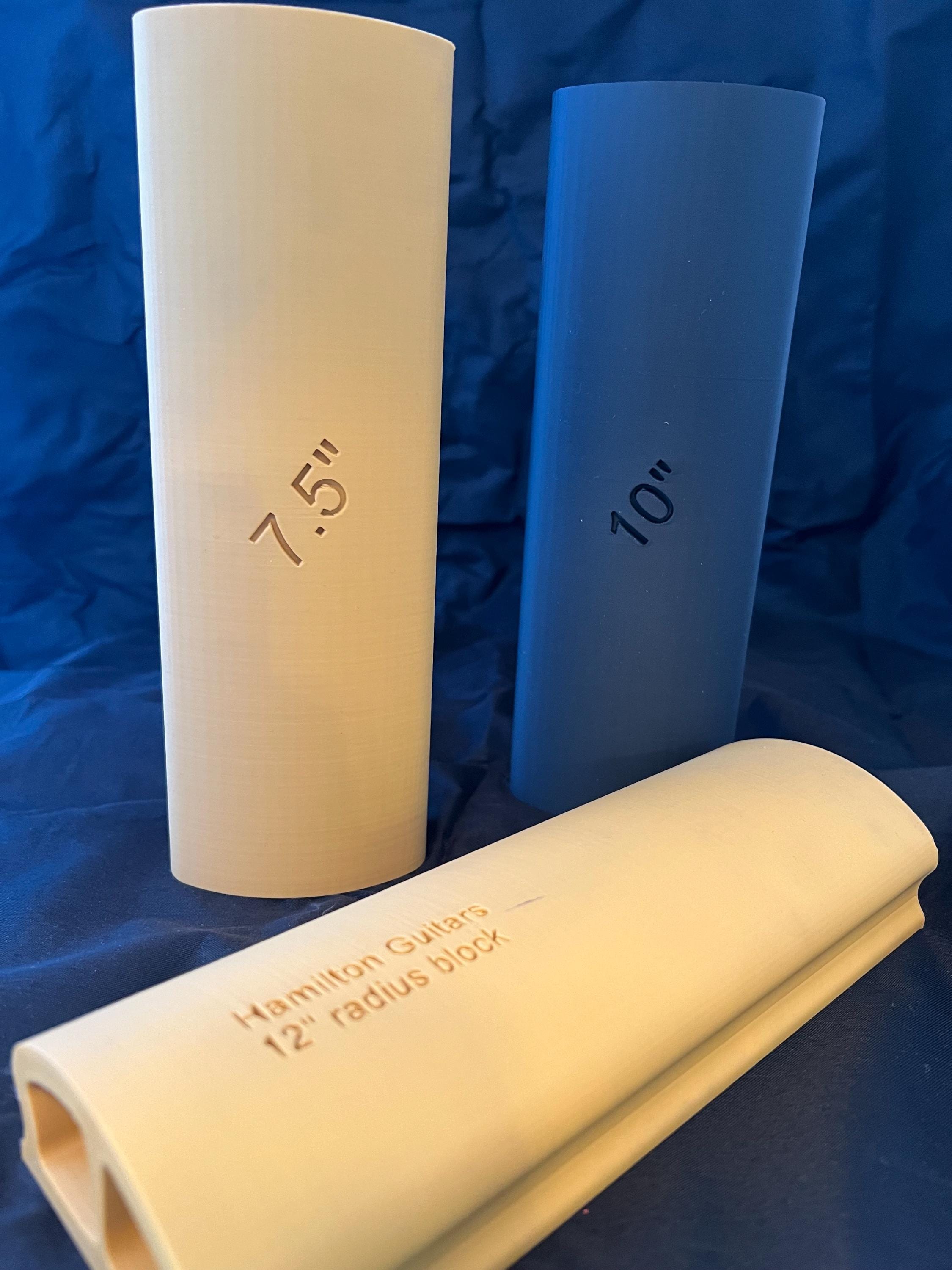 Customized Radius Sanding Blocks for Guitar Techs and Builders.