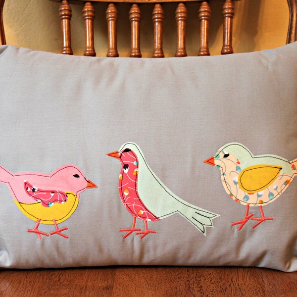 Three Little Birds Pillow