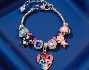 Inspired Stitch Charm Bracelet