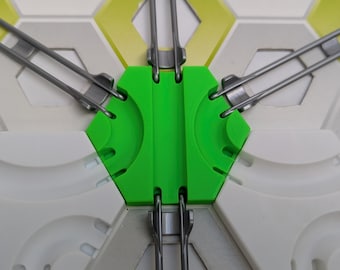 Extensiones compatibles con Gravitrax: Elemento de base recta con doble codo