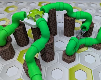 Extensiones compatibles con Gravitrax: gama Mario, juego de 2 tubos + tubo ascendente de 15 mm