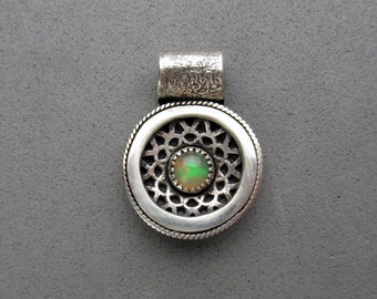 Opal Pendant, Sterling Silver