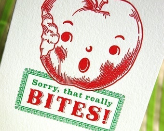 Sorry, that BITES Letterpress greeting card