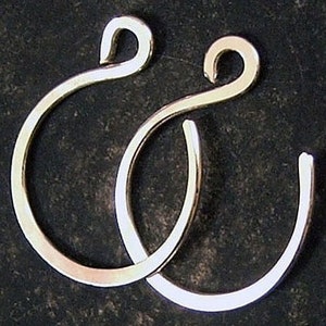 Tiny Silver Hoop Earrings, Delicate Sterling Silver Mini Hoop Earrings - 0.5 Inch Thin Sleek Everyday Jewelry