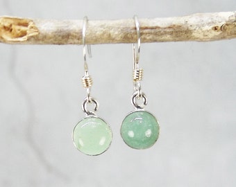 Petite Green Aventurine Earrings