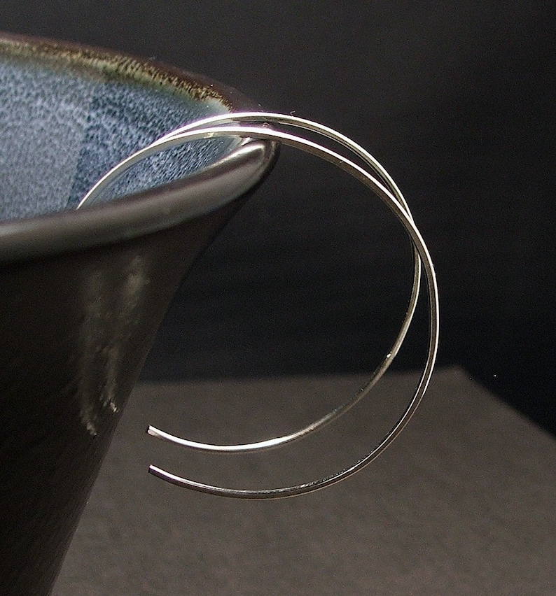 Medium Lightweight Hoop Earrings 1.5 inch Hoop Earrings