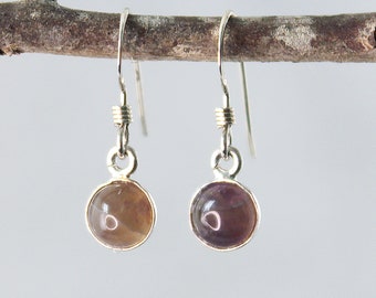 Dark Agate Sterling Silver Earrings