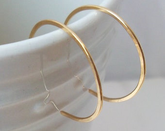 Tiny Hoop Earrings, Gold Fill Hoops, Handmade Earrings