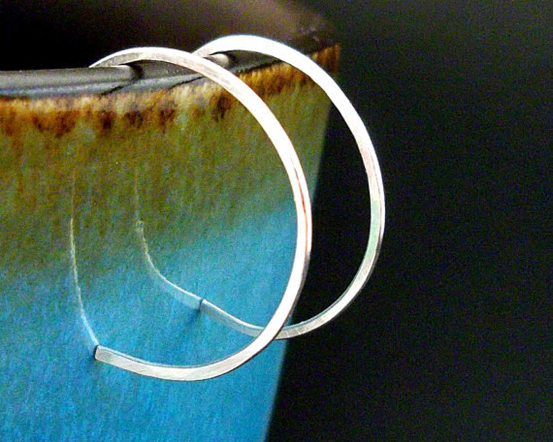 Sterling Silver Hoop Earrings Small Hoop Earrings image 0