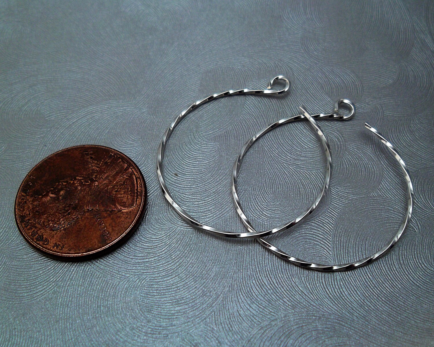 Small Twisted Silver Hoop Earrings, Sterling Silver Hoops - Etsy