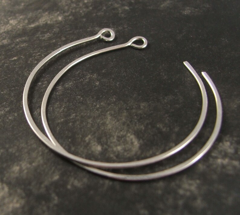 Medium Lightweight Hoop Earrings 1.5 inch Hoop Earrings