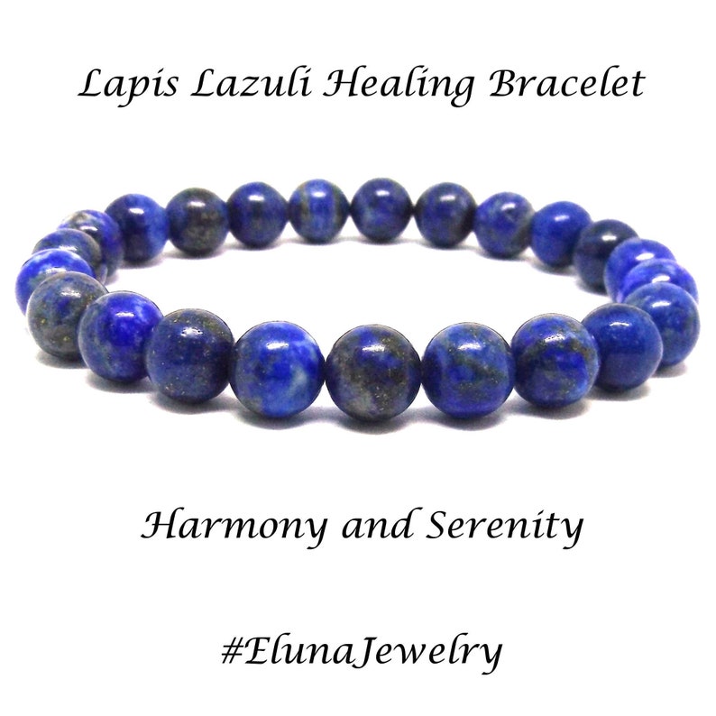 Lapis Lazuli Positive Energy Bracelet Serenity and Calming - Etsy