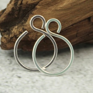 Tiny Silver Hoop Earrings, Delicate Sterling Silver Mini Hoop Earrings - 0.5 Inch Thin Sleek Everyday Jewelry
