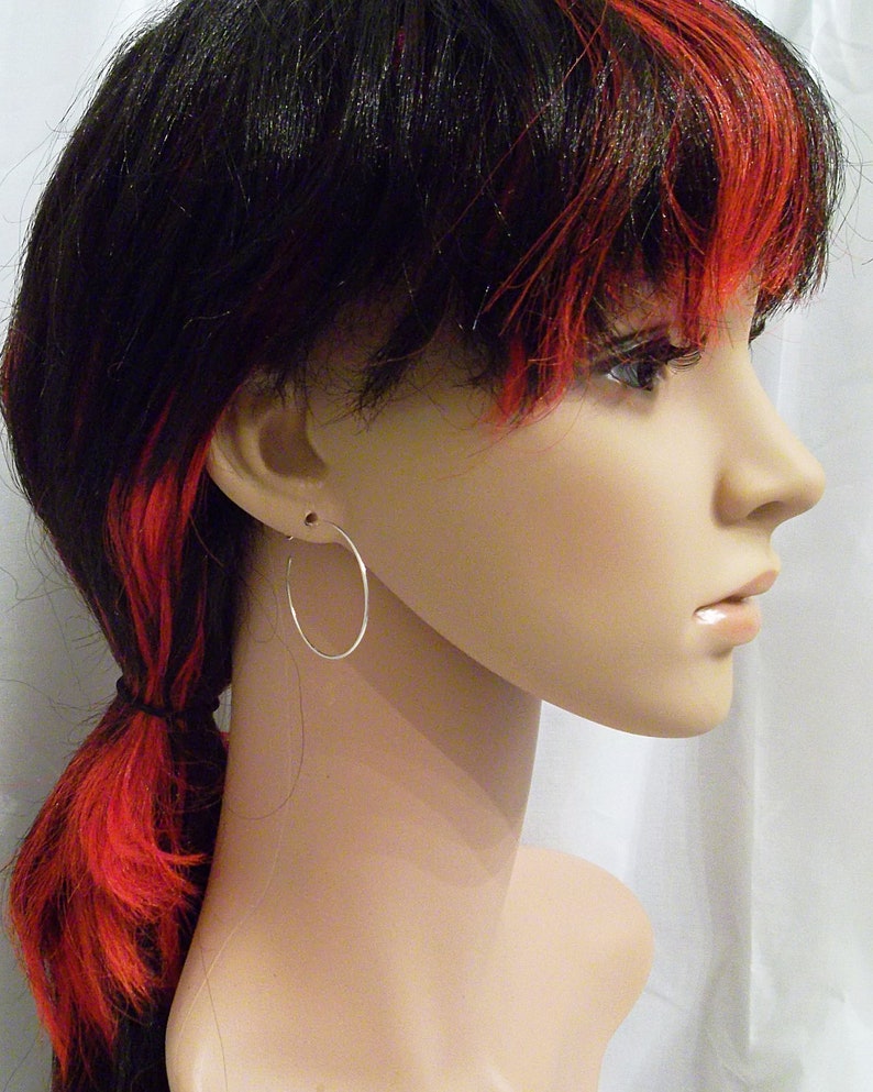 Medium Lightweight Hoop Earrings 1.5 inch Hoop Earrings