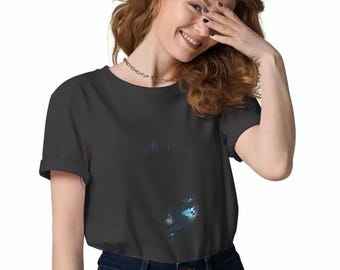 Minimalist Gothic Black T-Shirt | Dark Aesthetic Streetwear | Organic Cotton | Alternative Grunge Style Gift | Hautwear Dark Look