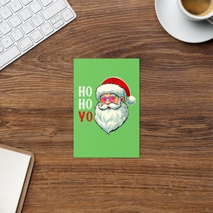 Santa Ho Ho Yo / Tarjeta de Navidad