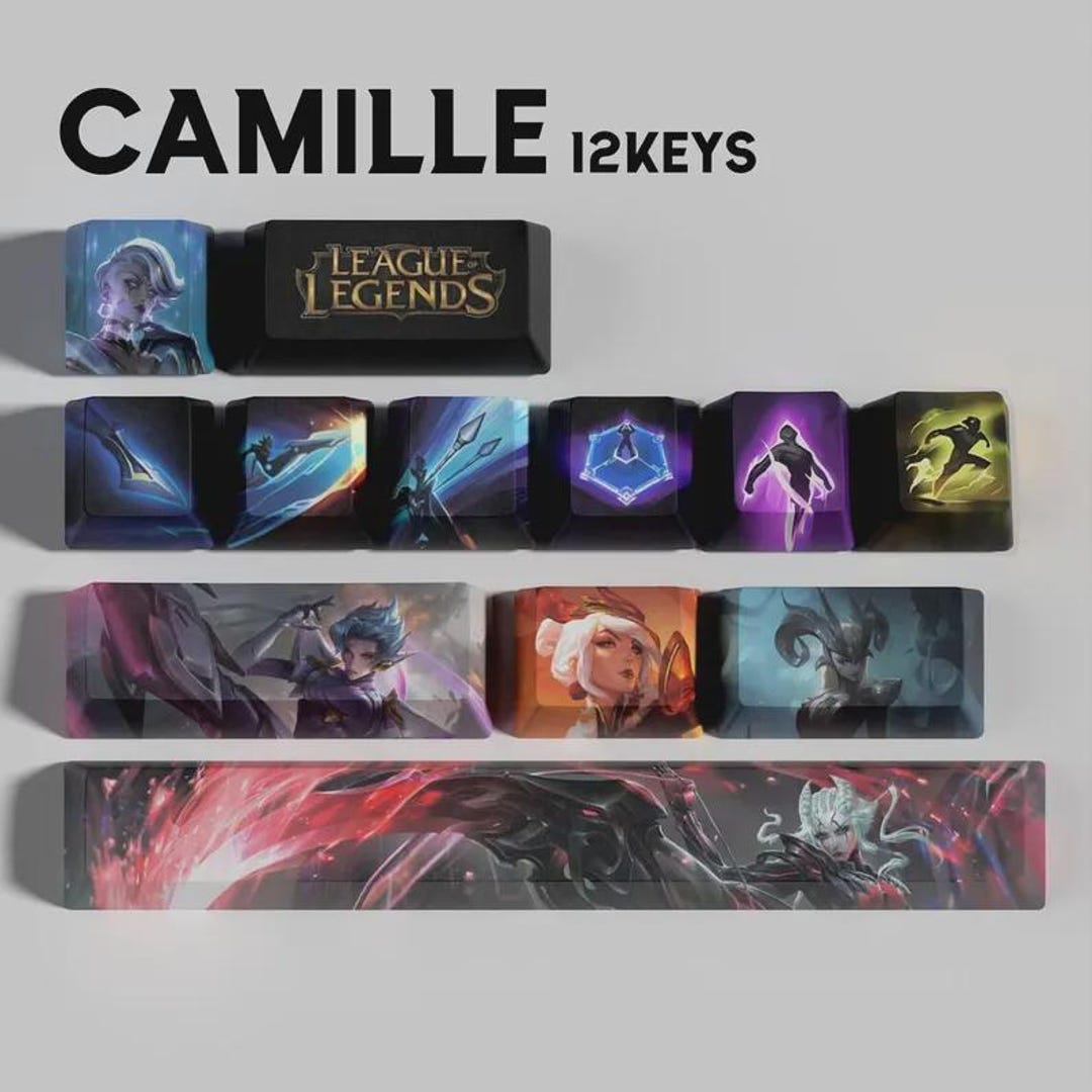 Lol Keys Camille - League of Legends Keycaps: 12 Pieces PBT OEM Keycaps - Etsy