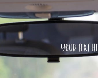 Calcomanía personalizable para espejo retrovisor de coche