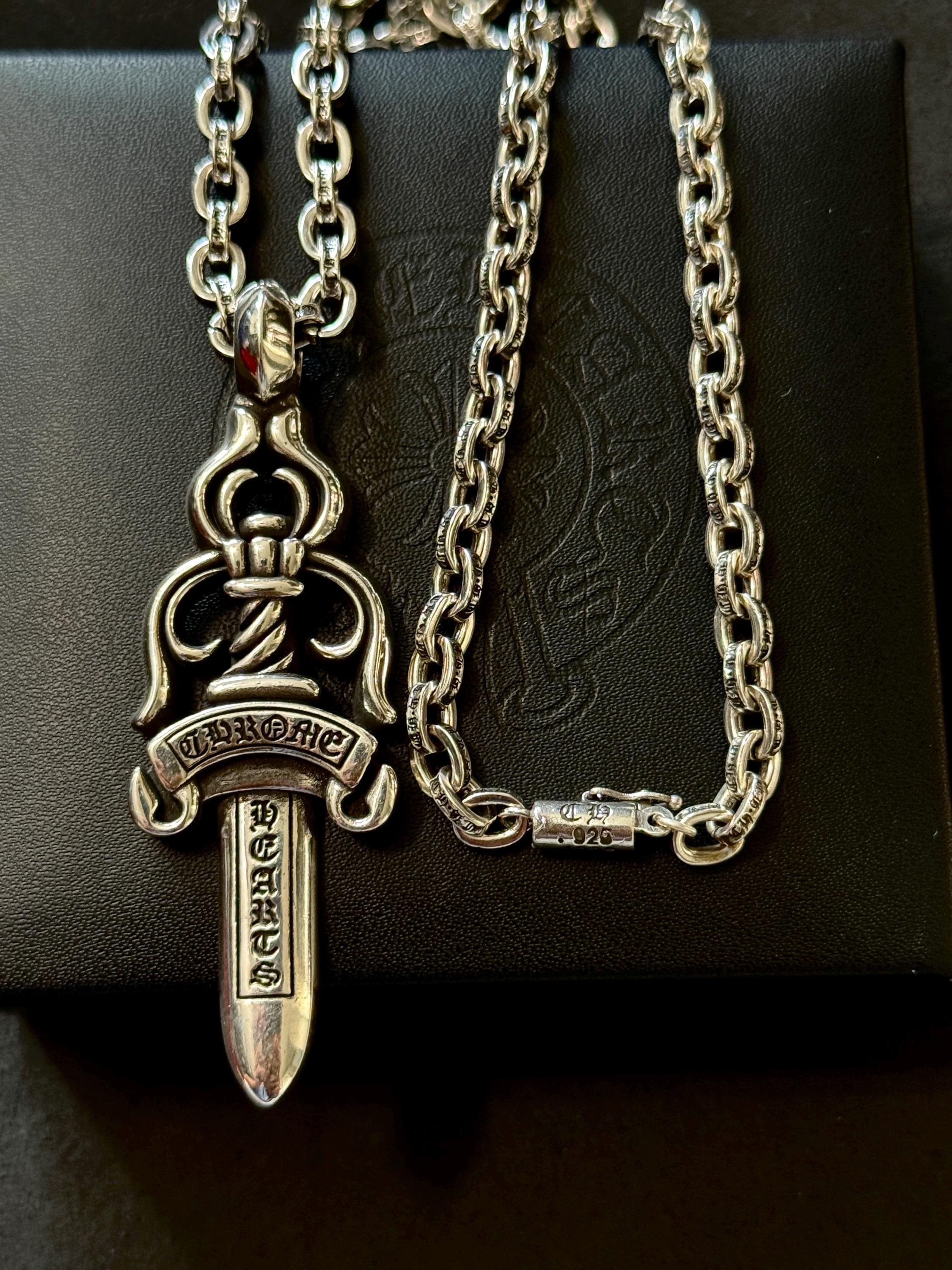 Chrome Hearts Paper Chain Necklace - Etsy