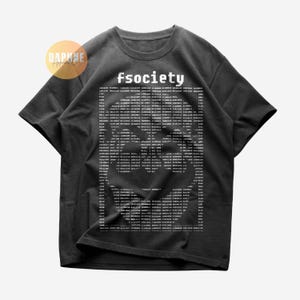 Vintage Mr Robot Fsociety T-shirt | Shirt Mr. Robot Elliot Alderson | Hacker-T-shirt | Tv-serie | T-shirt Rami Malek | Cadeau van topkwaliteit