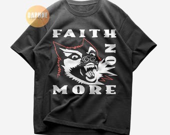 Vintage 90's Faith No More Band Red Medium T Shirt Cover Album