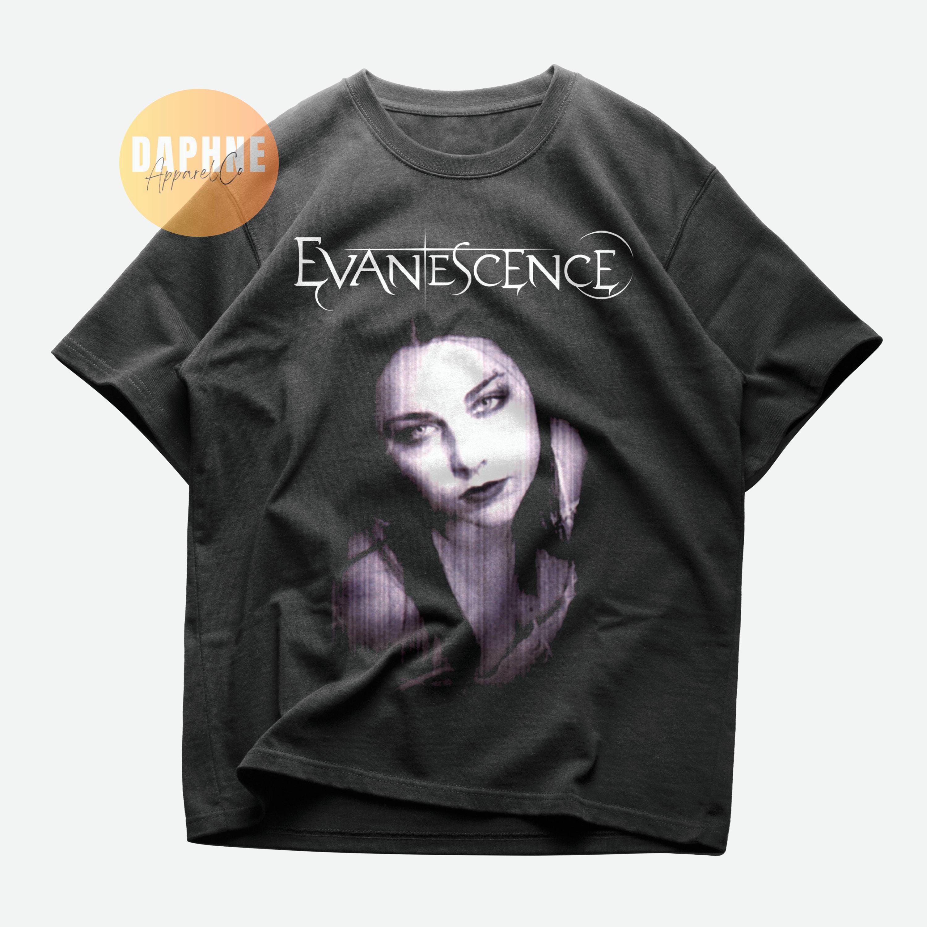 Evanescence T Shirt Classic Logo Nuovo Ufficiale Uomo Nero Size XL